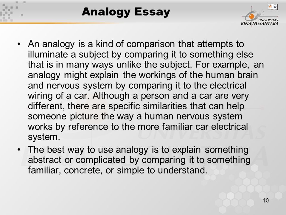 How to Write an Analogy Essay
